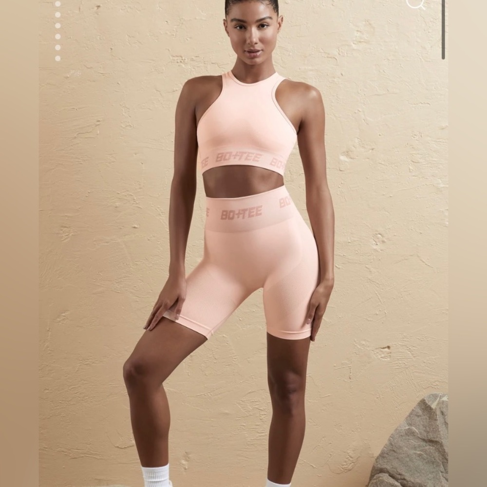 NWT XS Bo+Tee Oh Polly pink shorts
